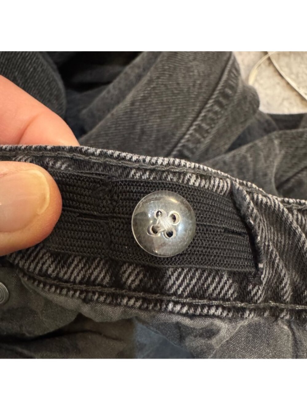 Empyre Men's Jeans Size 27 Black Acid Wash Y2K Skater Indie Casual Cropped - Picture 12 of 12